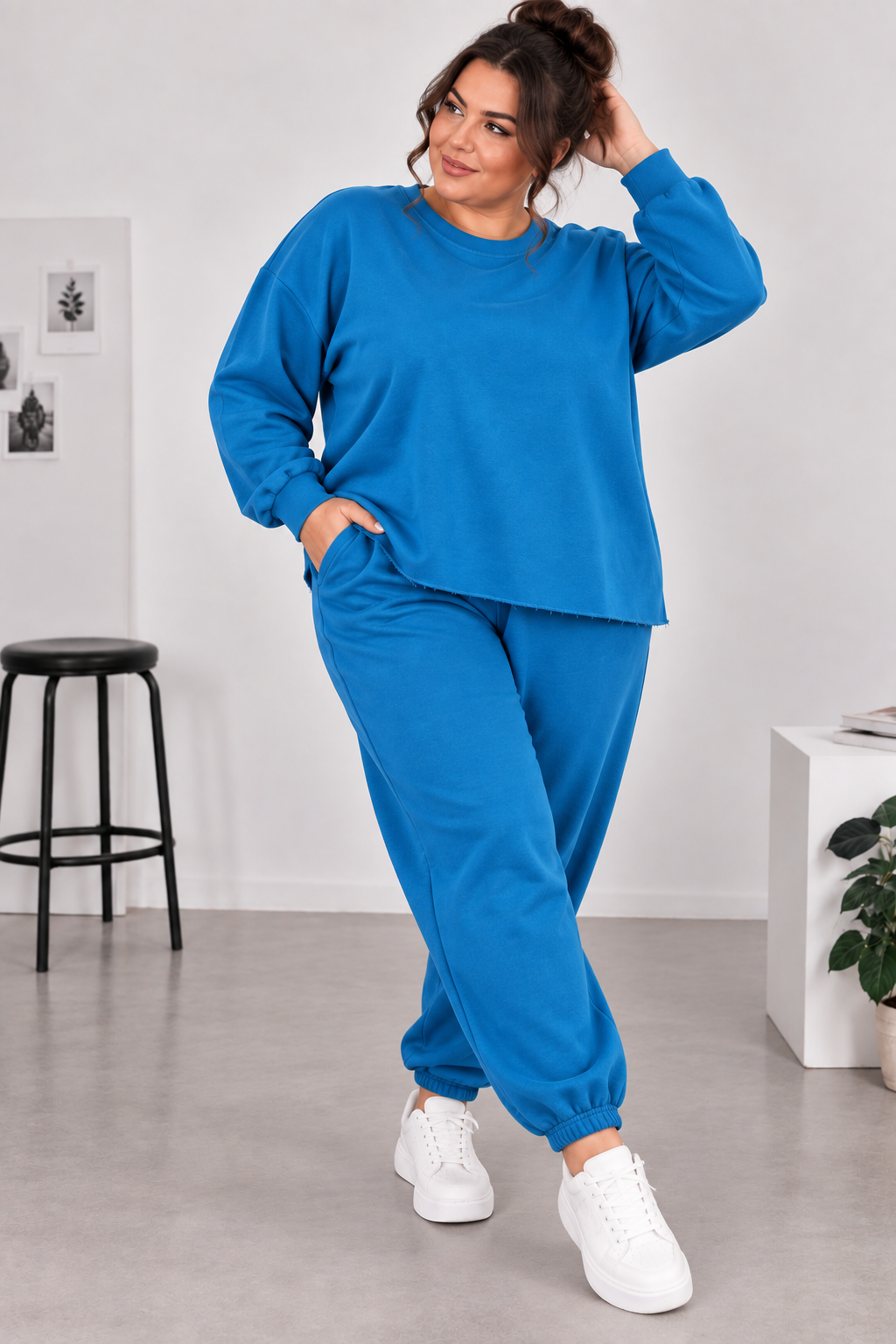 Komplet bawełniany plus size  ( r. 48-54)  