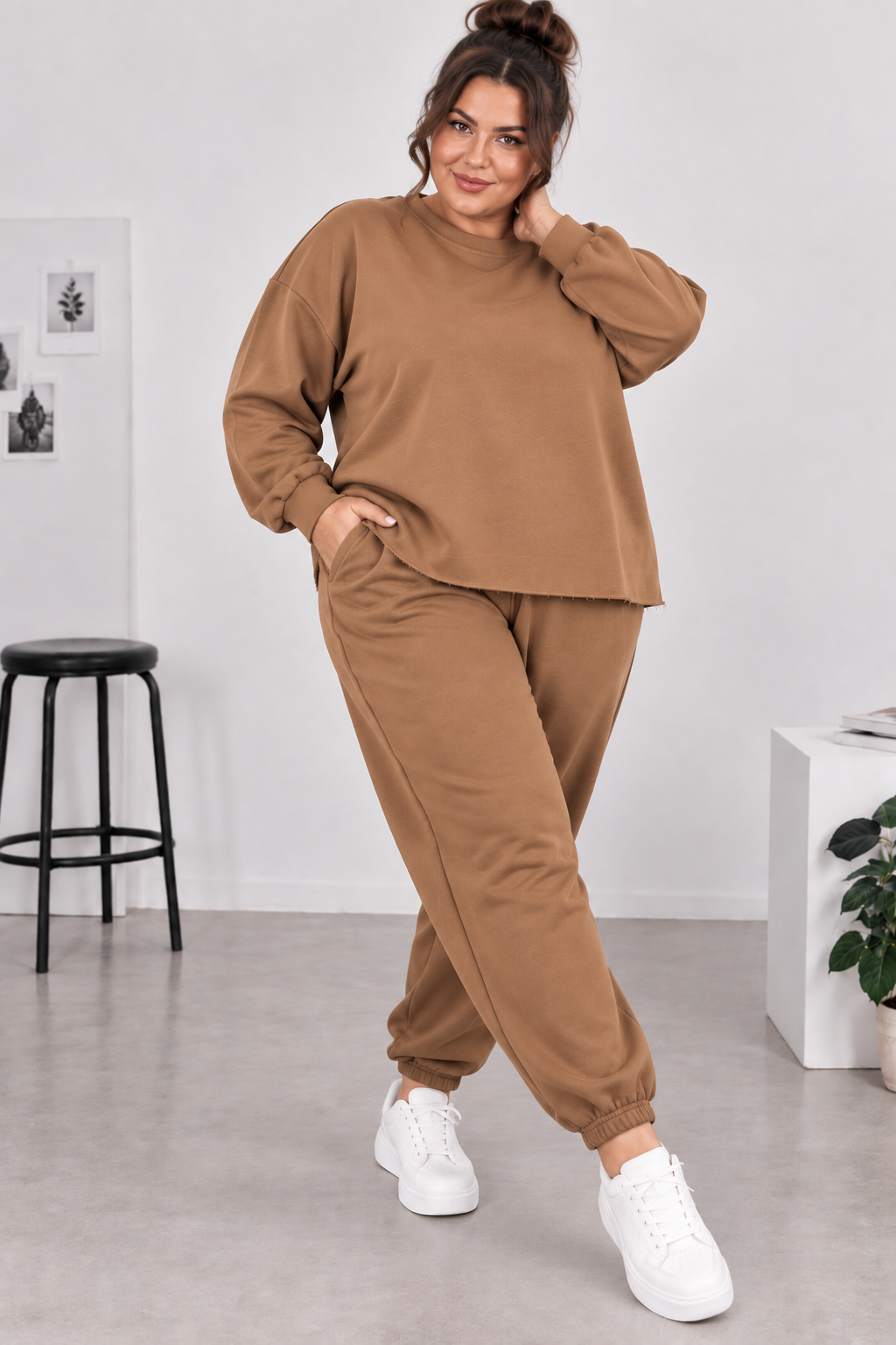 Komplet bawełniany plus size  ( r. 48-54)   