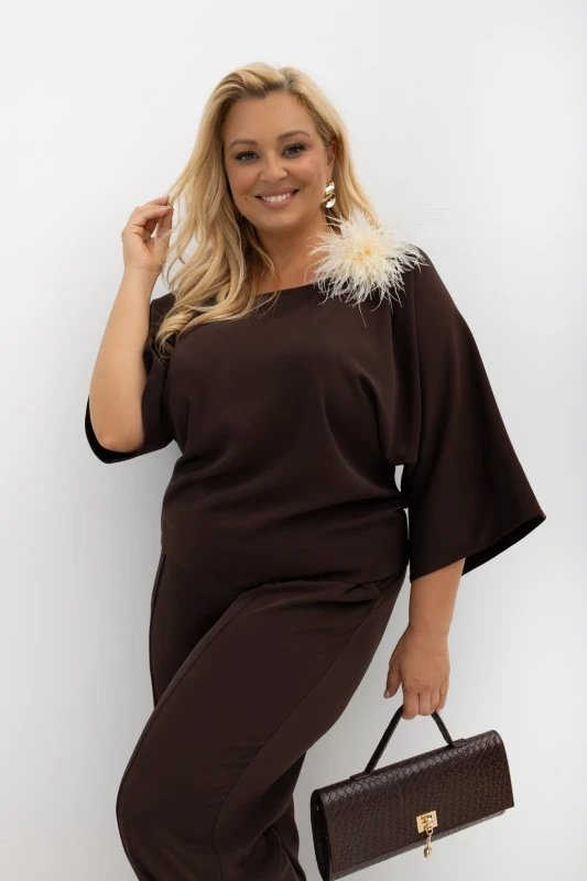 Komplet damski Plus Size MONACO ROYAL ( r. 48-52)  