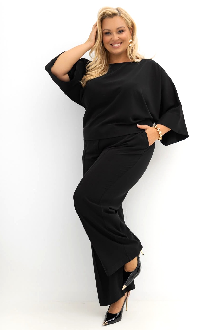 Komplet damski Plus Size MONACO ROYAL ( r. 48-52)  