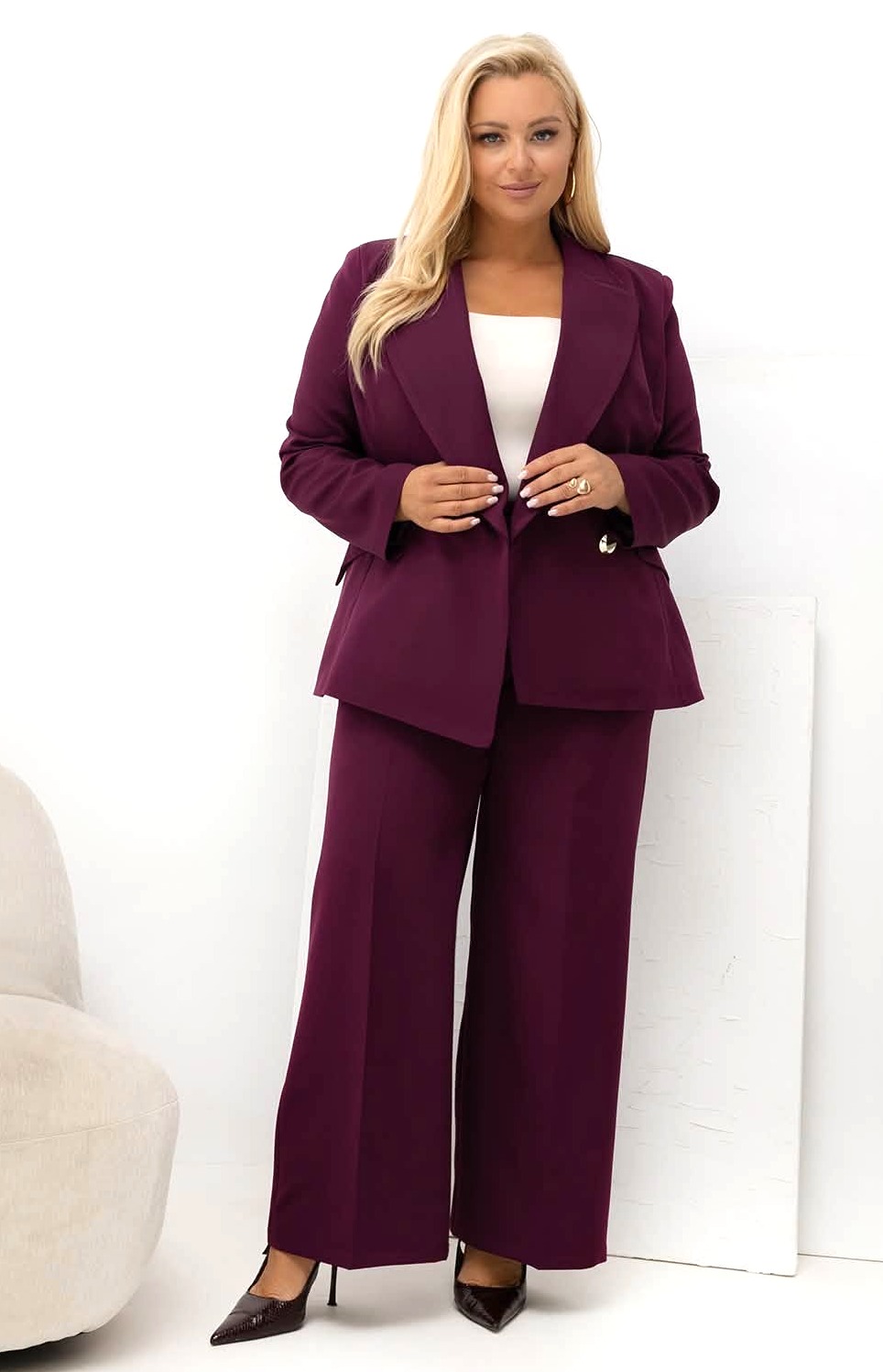 Garnitur plus size GOLDEN ROYAL  (r. 48-52)   
