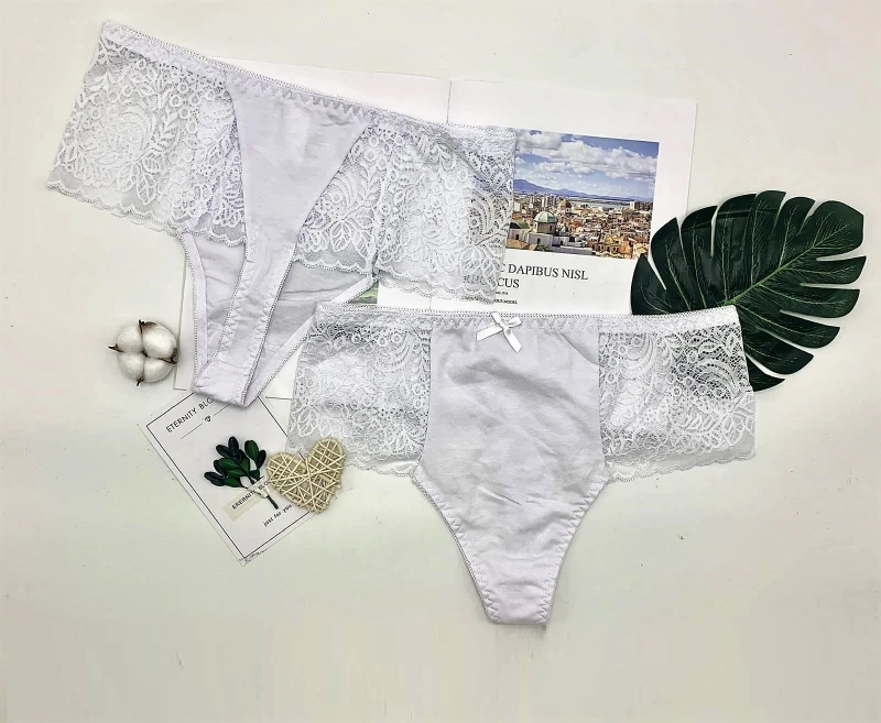 Koronkowe stringi plus size RIO  ( r. 42-46)  KOMPLET