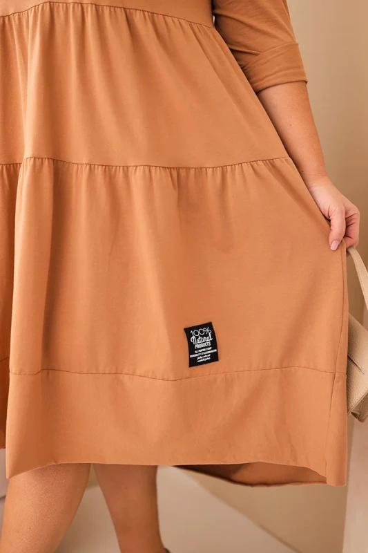 Sukienka damska Plus Size z falbanami LORENZA (r. 48/54)