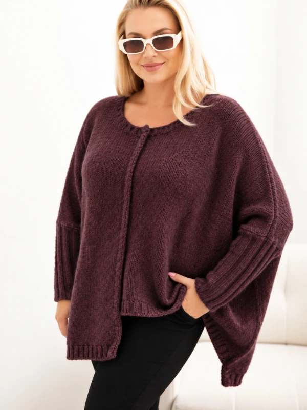 Sweter damska Plus Size z akrylem o luźnym kroju ( r. 46-60)     