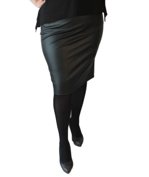 Spódniczka plus size  z eko skóry ( r. 44-56)  BESTSELLER