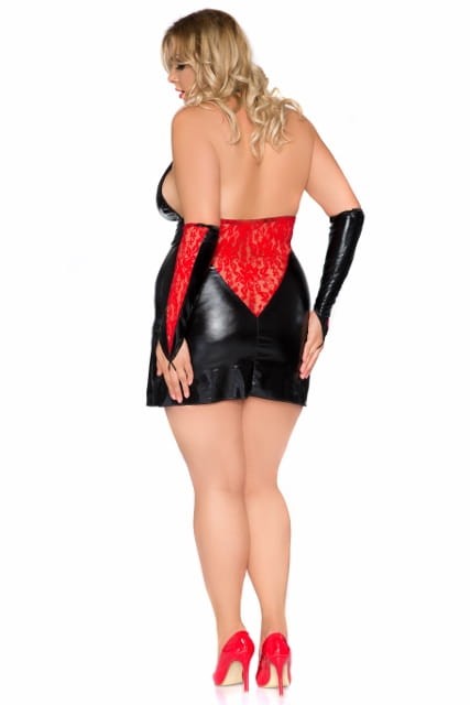 Koszulka plus size z dzianiny typu wet look Z/5009 ( r.44-56)